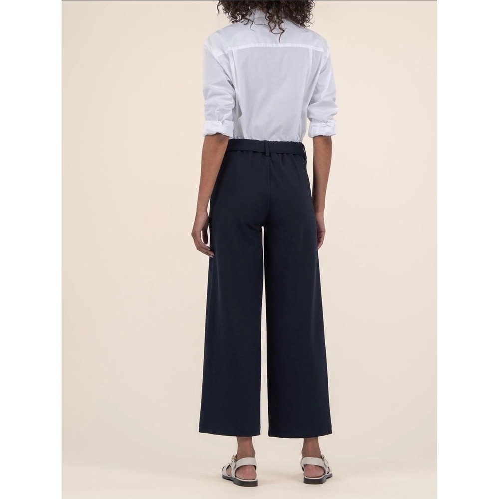 Kut from the Kloth Rhianna Belted Elastic Back Wide Leg Pleated Tie Waist Sz 2 - Picture 2 of 9